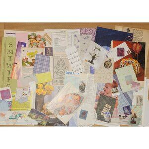70 + Piece Ephemera Lot Junk Journal Kit Scrapbooking Paper Supplies Mixed Bundl